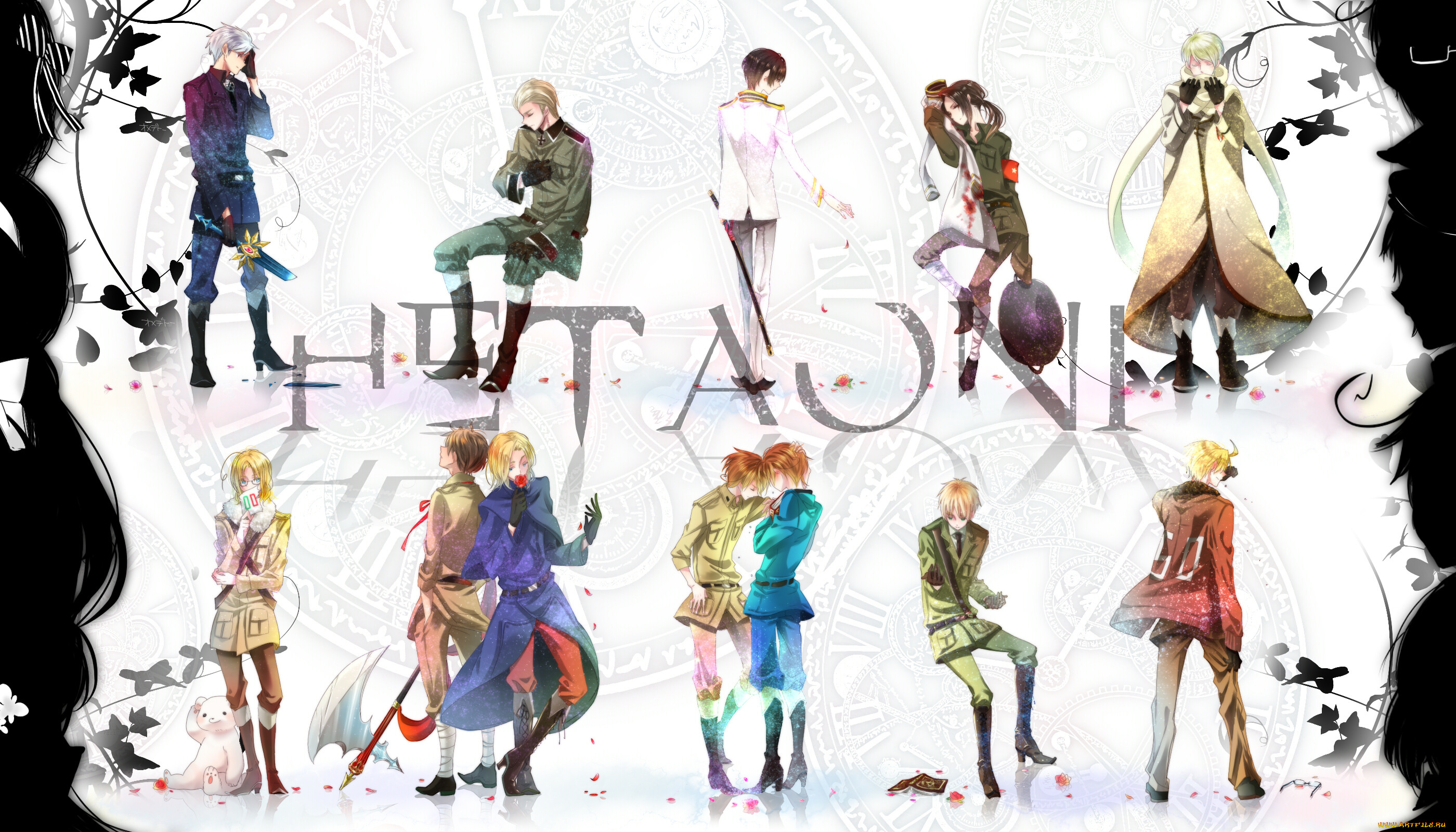 , hetalia,  axis powers, , , , 